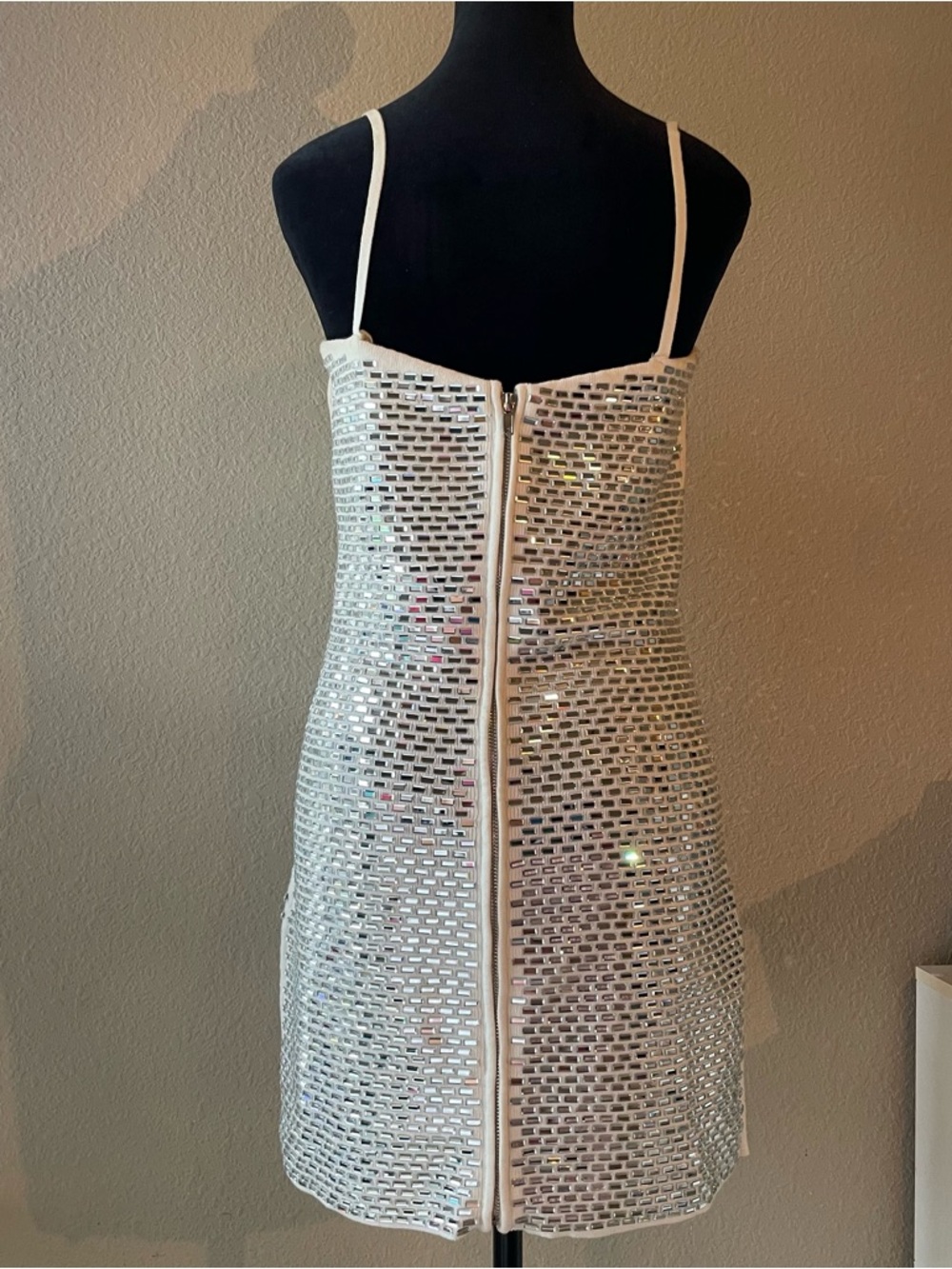 Retrofete Silver Disco Mini Dress - Picture 9 of 14